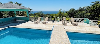 Caribbean Villa with private pool  & ocean view in the heart of Montserrat . 