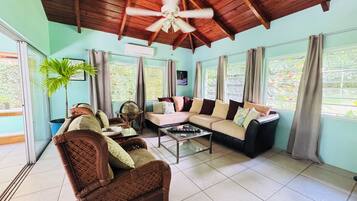 Smart-tv, dvd-spelare och böcker