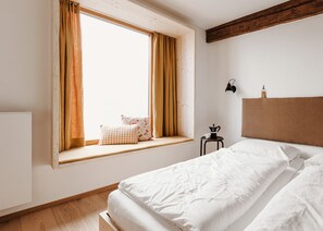 Hypo-allergenic bedding, individually decorated, individually furnished