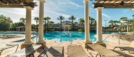 A heated pool