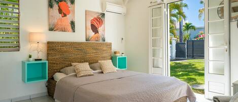 1 bedroom, travel crib, WiFi, bed sheets