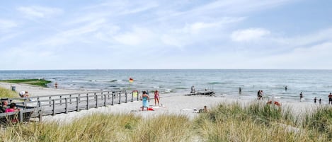 Vlak bij het strand