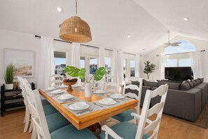 Dining - 6BR OBX Escape | Oceanside, Pool, Hot Tub & Games Arcade, Bikes, Loaded (Nags Head)