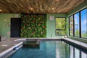 Indoor pool, a heated pool