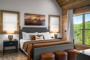 6 bedrooms, iron/ironing board, free WiFi, bed sheets - Smoky Mtn Masterpiece ~ Luxury 6BR w/ pool, epic theater, gameroom & views! (Sevierville)