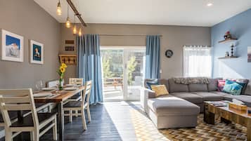 Pillow Top Condo | Living area | 40-inch flat-screen TV with digital channels, TV, heated floors