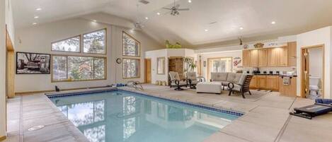 Indoor pool, a heated pool