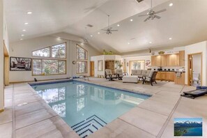 Indoor pool, a heated pool