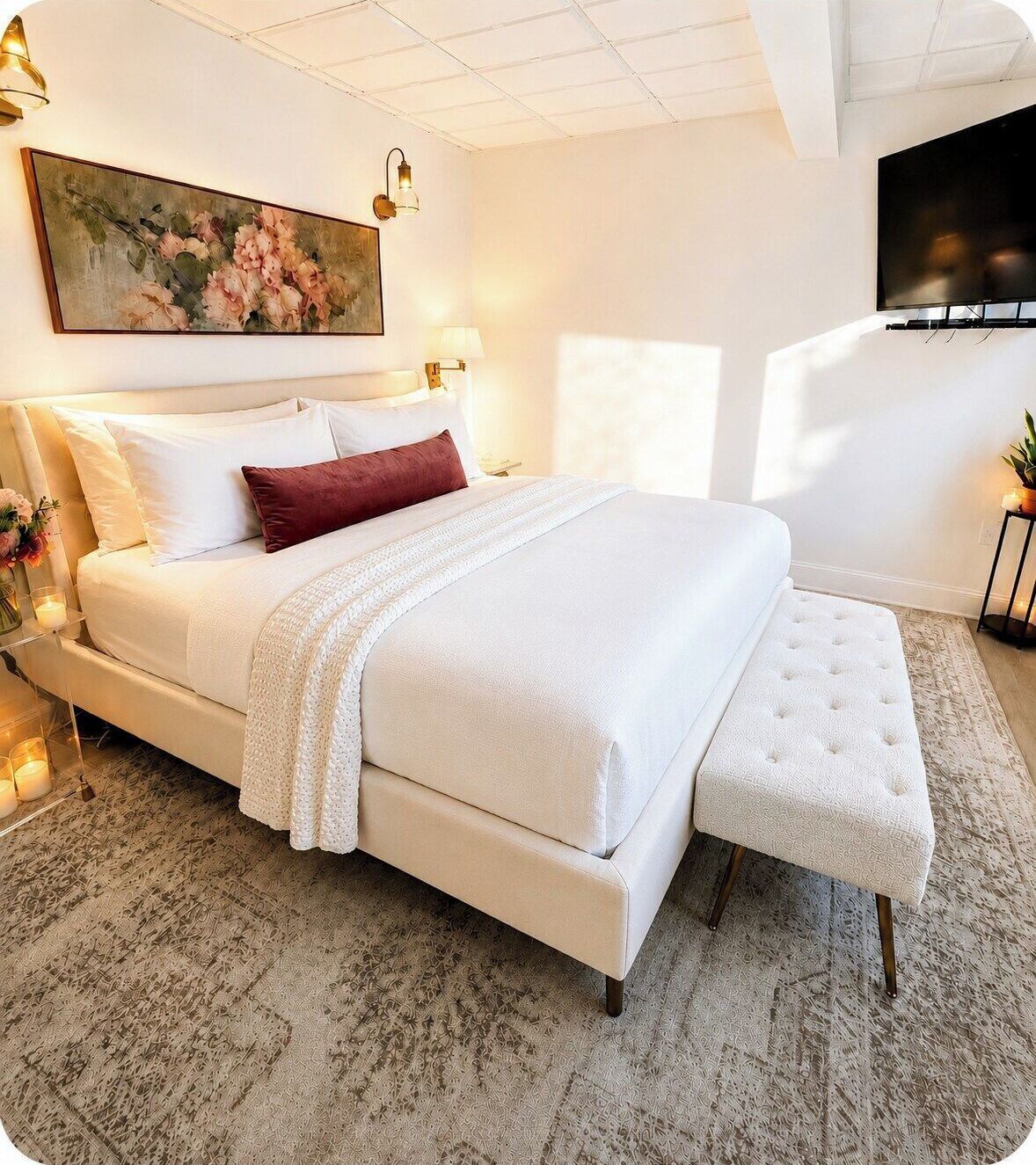 1 Schlafzimmer, Schreibtisch, Bügeleisen/Bügelbrett, Reisekinderbett