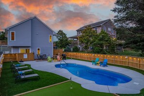 A heated pool