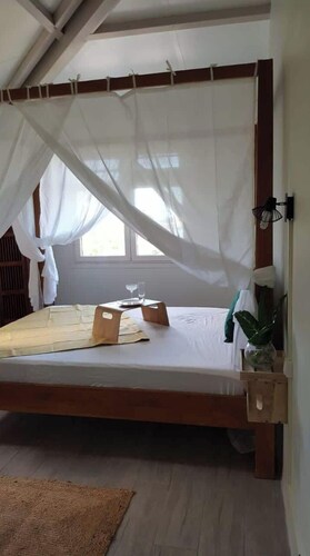 Le Cacaoyer, cosy apartment with sea view 