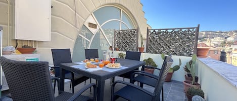Familie appartement | Terras