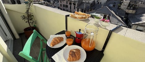 Blick von der Unterkunft