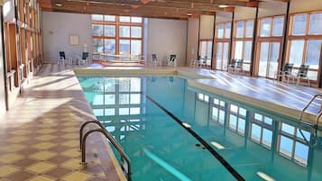 Indoor pool, a heated pool