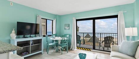 Living Area with Balcony