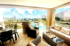 Blick von der Unterkunft