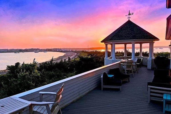 Gazebo & Deck at Sunset