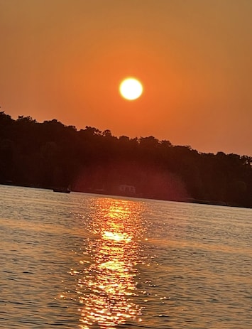 Gorgeous sunset at night