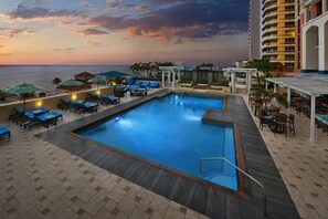 Indoor pool, outdoor pool