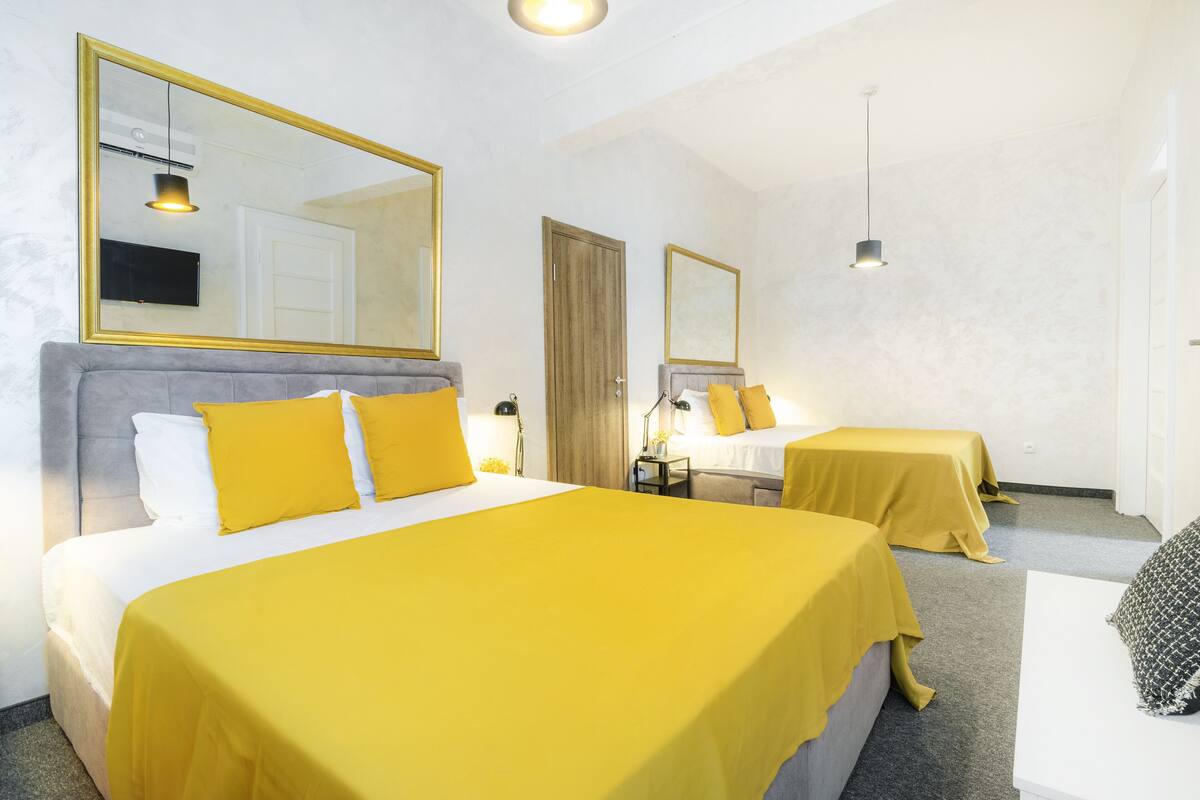 1 Schlafzimmer, Bettwäsche aus ägyptischer Baumwolle