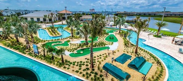 A heated pool