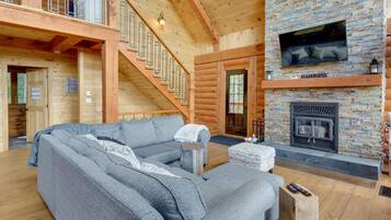 TV connectée, cheminée