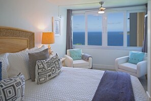 1 bedroom, iron/ironing board, WiFi (free), bed sheets - Ocean View Studio • by Magen's • Pool & Generator (Northside)