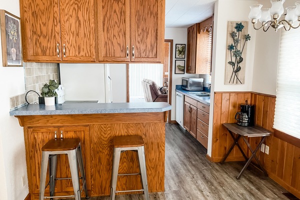 Refrigerador, microondas, horno, placa de cocina