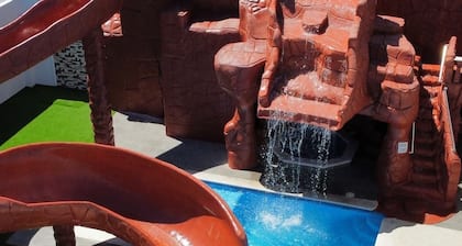 Exclusive Luxury Villa: Private Water Slide & Spa Oasis