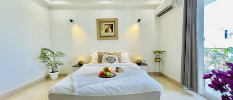 Appartement, 3 slaapkamers | 3 slaapkamers, een bureau, een strijkplank/strijkijzer, gratis wifi