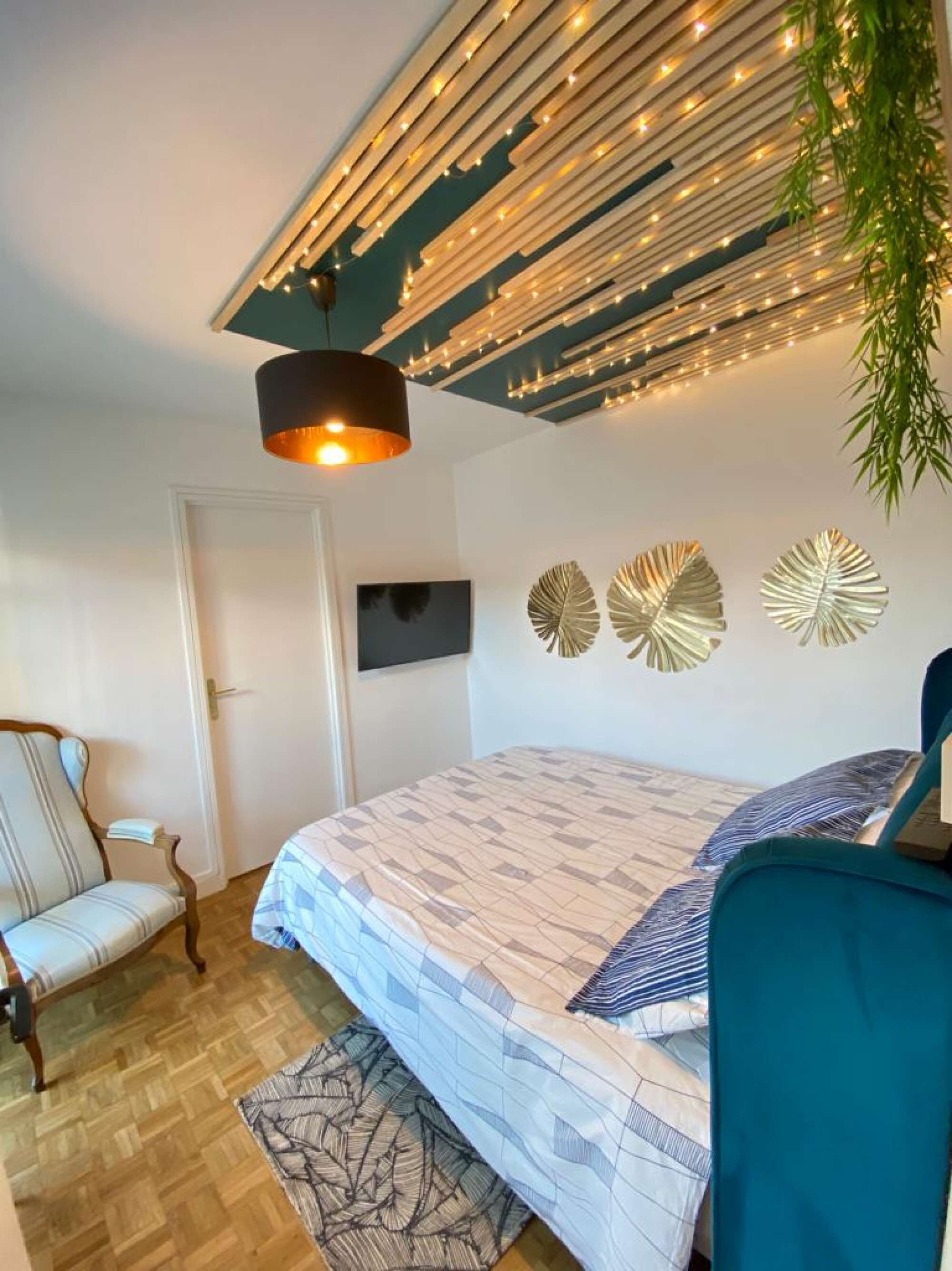 1 chambre, fer et planche à repasser, Wi-Fi, draps fournis