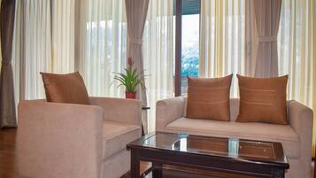 Pent House | Living area | 32-cm LED TV with cable channels, TV