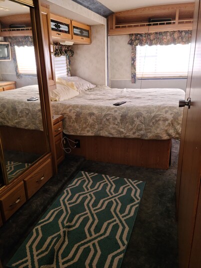 Cozy and private with electric fireplace