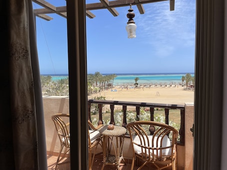 Standard Double Room, 1 Bedroom, Sea View | Minibar, free wired internet, bed sheets