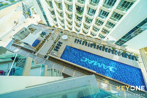 Eenvoudige studio | Uitzicht vanaf balkon