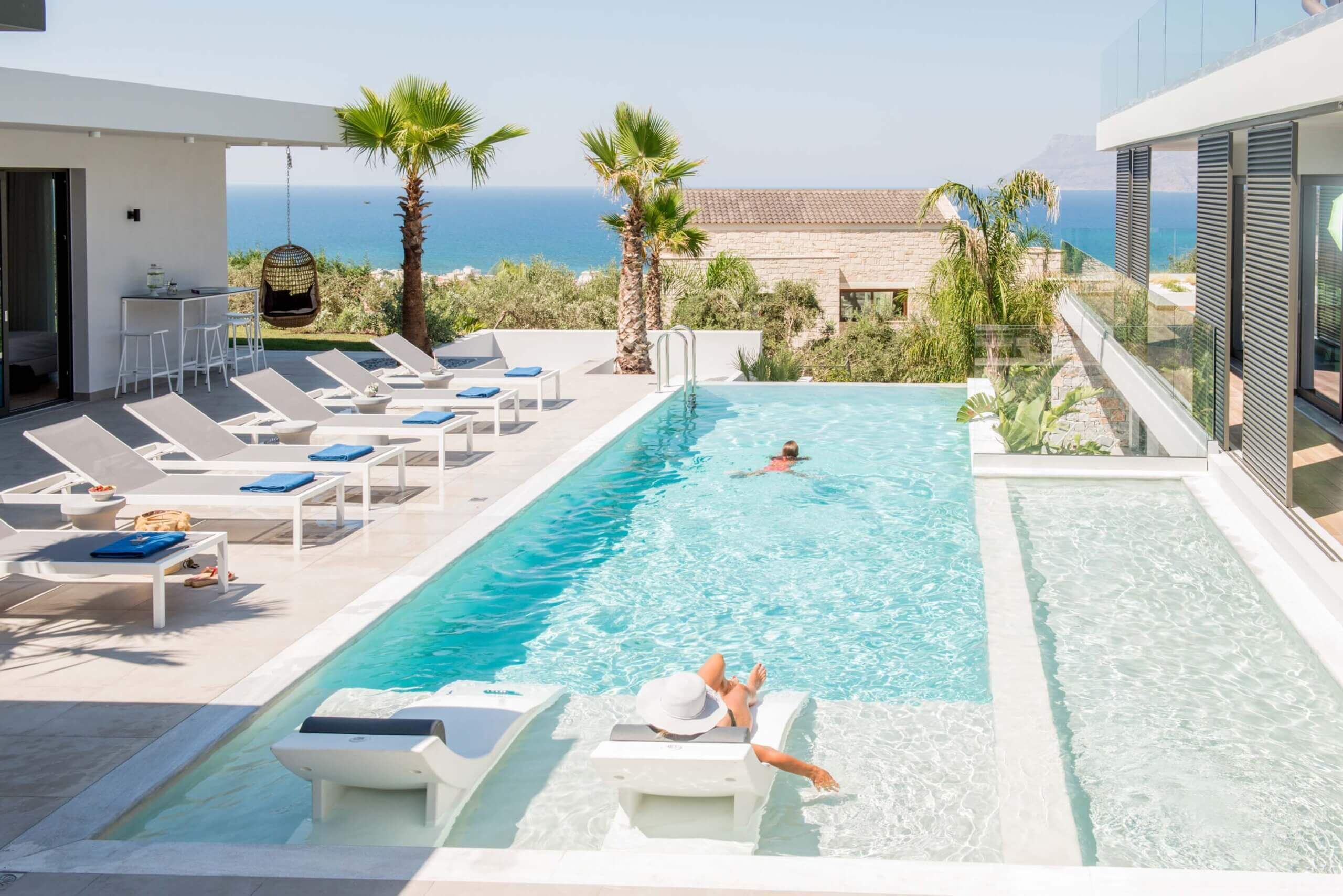 Indoor pool, outdoor pool