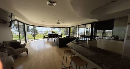 Luxury resort style living on Lake Mulwala with breathtaking views & pool/sauna!