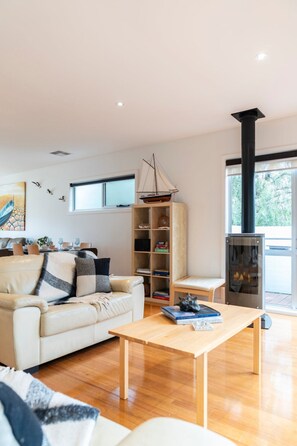 TV, fireplace, ping pong