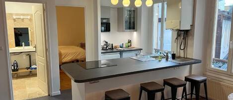 Cottage Klasik, pemandangan kota | Dapur pribadi