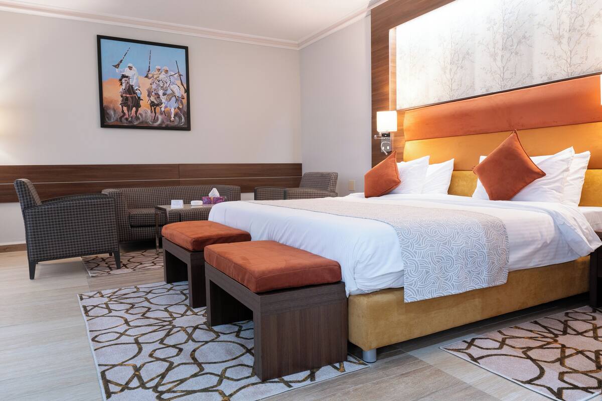 In-room safe, desk, laptop workspace, blackout drapes