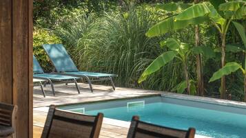 Piscine extérieure, piscine chauffée