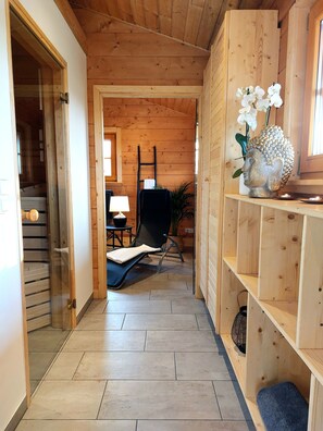 Sauna - Vacation home with garden, playground, whirlpool, wood-fired sauna, pet-friendly (Plütscheid)