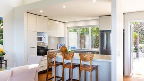 Fridge, microwave, oven, stovetop - 154 Mitchell Parade - Ocean views from every room (Mollymook Beach)