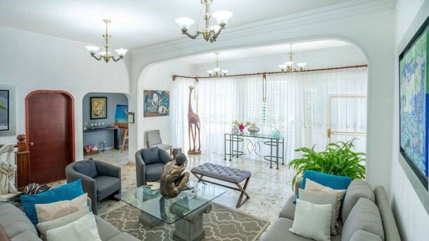 Living room - Alberca Privada Jardín y Garage para 8 (Jiutepec)