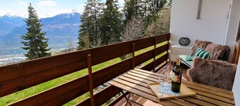 Studio rénové avec vue imprenable sur les Alpes