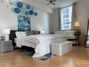 2 bedrooms, desk, iron/ironing board, free WiFi