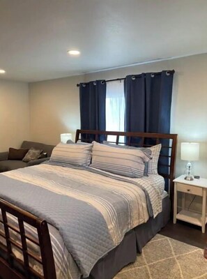 Desk, iron/ironing board, free WiFi, bed sheets