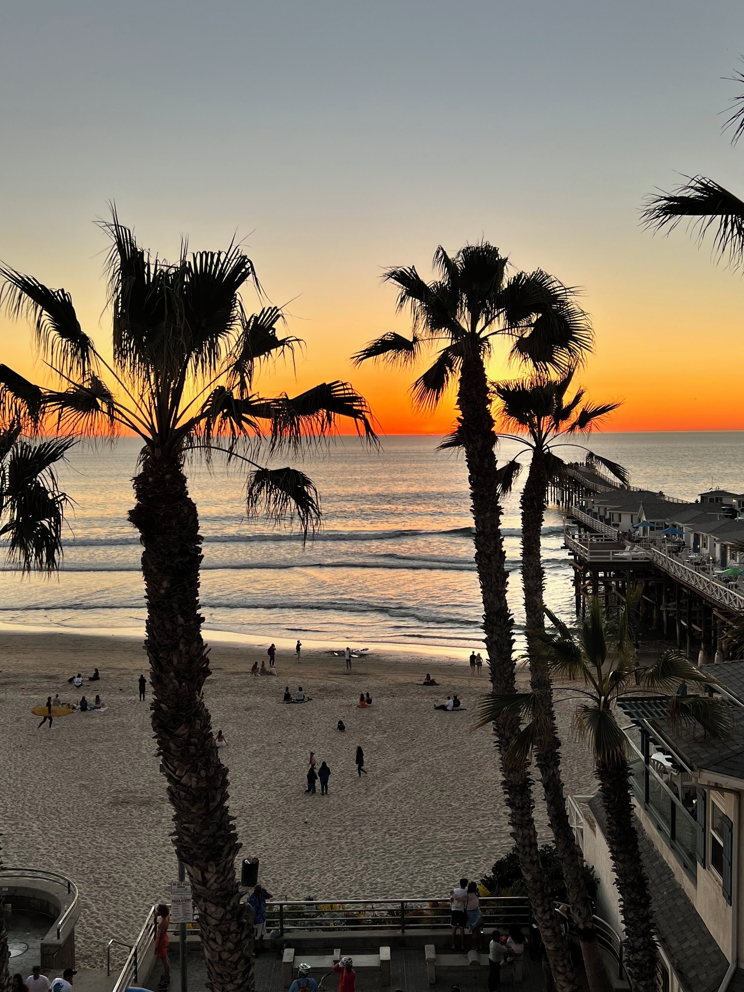 On the beach, sun loungers, beach towels