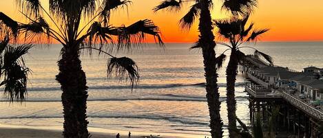 Am Strand, Liegestühle, Strandtücher