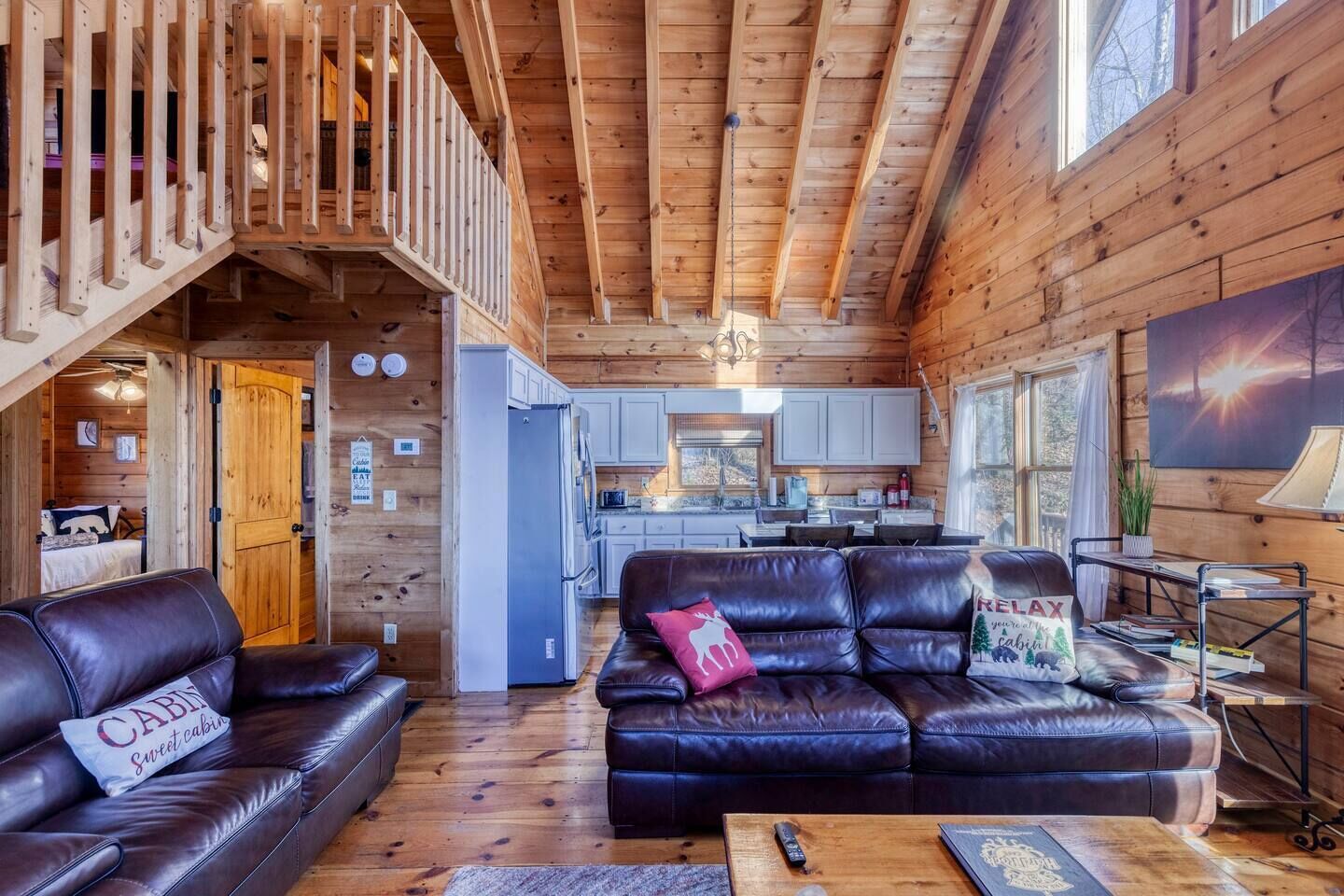 智能电视、壁炉、DVD 播放器、书